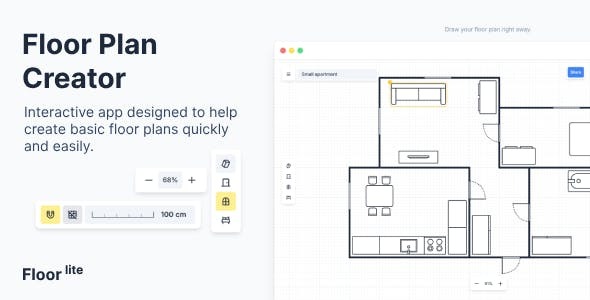 FloorLite - Interactive Floor Plan Creator