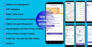 GoCourier - On Demand Delivery System Native App | Service Provider + Backend + Driver & Vendor app