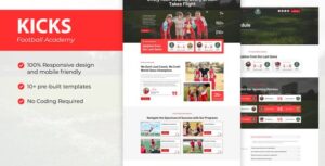 Kicks - Football Academy Elementor Template Kit