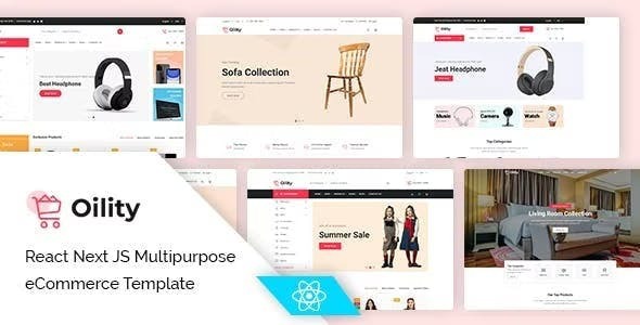 Oility - React Next JS Multipurpose eCommerce Template