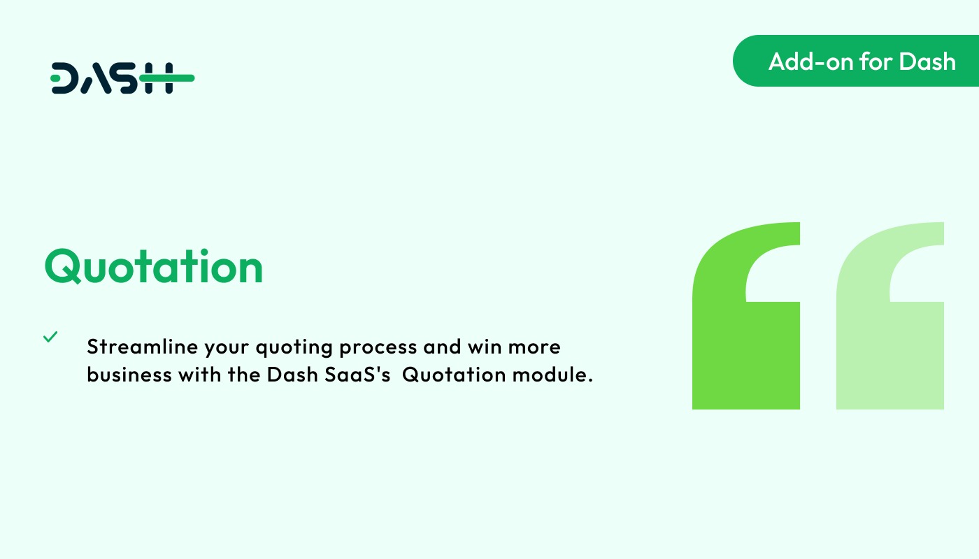 Quotation – Dash SaaS Add-on
