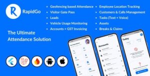 RapidGo - Attendance App - Visitor Gate Pass - Location Tracking - Tasks