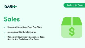 Sales – Dash SaaS Add-on