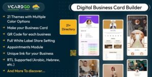 vCardGo SaaS - Digital Business Card Builder