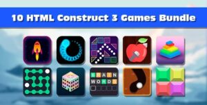 10 Games Bundle Premium - Construct 3 .c3p - HTML5 - Full Games