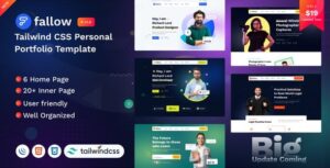 Fallow - Tailwind CSS Personal Portfolio Templates