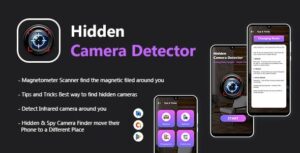 Hidden Camera Detector - SpyCam Detector - Anti Spy Detector - Scanner CB - Spyware