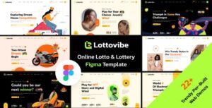 Lottovibe - Online Lotto & Lottery Figma Template