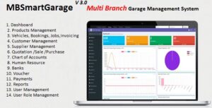 MBSmartGarage - Multi Branch Garage / Workshop Management System