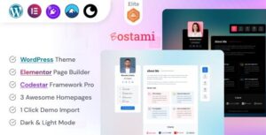 Personal Portfolio WordPress Theme | Bostami