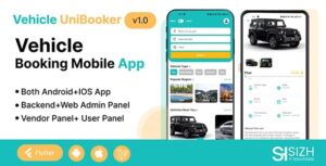 UniBooker Vehicle - Multivendor Car Booking, Taxi Booking & Vehicle Rental App with Admin Panel