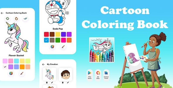 Cartoon Coloring Book - Baby coloring book for kids - Happy Color - Coloring Games - Coloring World