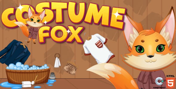 Costume Fox - HTML5 Game - Construct 3