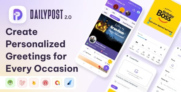 DailyPost 2.O: Poster Maker, Festival & Business, Crafto App Clon