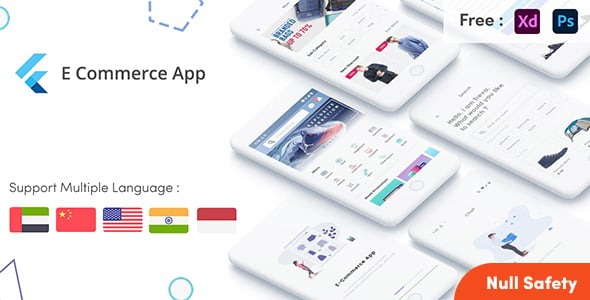 Flutter Treva Shop Ecommerce UI KIT in flutter 3.0 e-commerce store apps