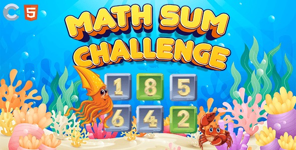 Math Sum Challenge - Construct3 - HTML