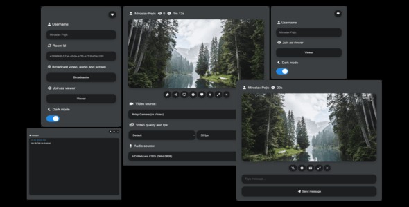 MiroTalk BRO - WebRTC P2P Live Video Audio Screen Broadcast