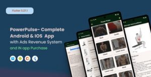 Power Pulse - Workout Exercise Flutter ready to publish with ads
