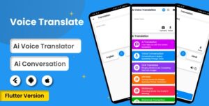 AI Voice Translator | Flutter Android/iOS Full Application | Premium Plan