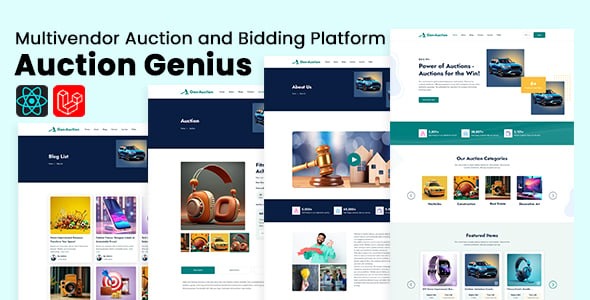 Auction Genius - Multivendor Auction and Bidding Platform