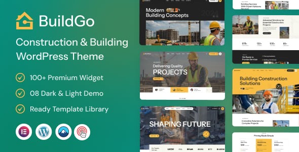 BuildGo - Construction WordPress Theme