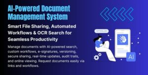 EasyDocMgt– AI-Powered Document Management System with File Sharing, Workflow, and OCR