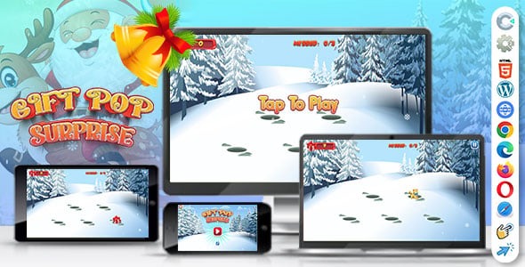 Gift Pop Surprise ( Construct | C3P | CAPX | HTML5 ) Christmas Game