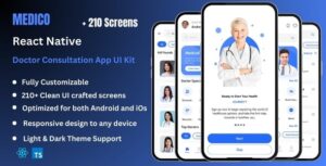 Medico Pro - Doctor Appointment Booking & Consultation React Native CLI App Ui Kit