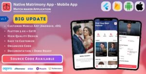 Native Matrimony App | Mobile App - ADDON