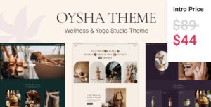 Oysha - Wellness Center and Yoga Studio WordPress Theme