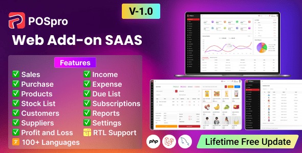 POS Pro - Advanced POS & Inventory Management System add-on | POS SaaS Solution