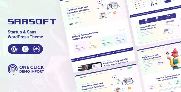 SaaSoft - Startup & SaaS Startup WordPress Theme