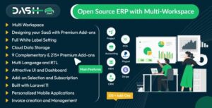 WorkDo Dash SaaS - Open Source ERP with Multi-Workspace