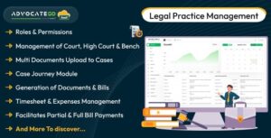 AdvocateGo SaaS - Legal Practice Management
