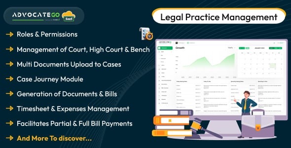 AdvocateGo SaaS - Legal Practice Management