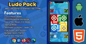 All In One Ludo Game Source Code for Unity: 2-4 Player, Offline/Online Modes, Chat + Stickers