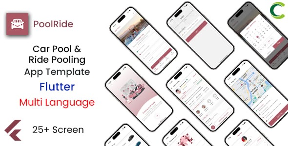 Car Pooling App | Bike Pooling App | Ride Sharing App | Car Sharing App | Flutter | PoolRide