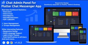Chat Admin Panel for Flutter Chat Messenger App | Web Version