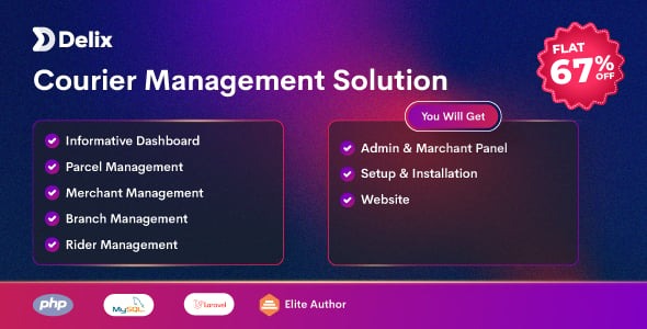 Delix Courier - Parcel Delivery and Courier Management System