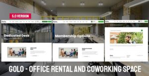 Golo - Office Rental And Coworking Space Script Theme