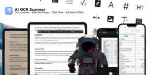 Handwritten Notes/Documents AI OCR Scanner & PDF/CSV files Creator & Editor
