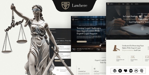 Lawhere - Lawyer & Attorney WordPress Theme