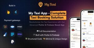 MyTaxi – Complete Flutter Taxi Booking, Intercity Ride & Parcel Delivery App with admin | Uber Clone