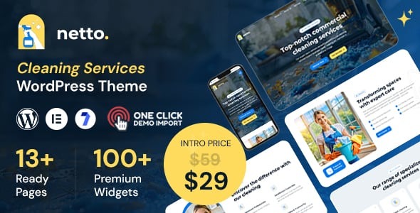 Netto - Cleaning Services WordPress Theme