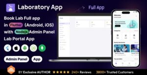 Pathology: Book Lab Testing Full App in Flutter with Node.js Backend | Lab Portal App