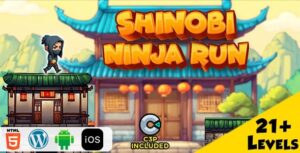 Shinobi Ninja Run HTML5 Construct 3 Game