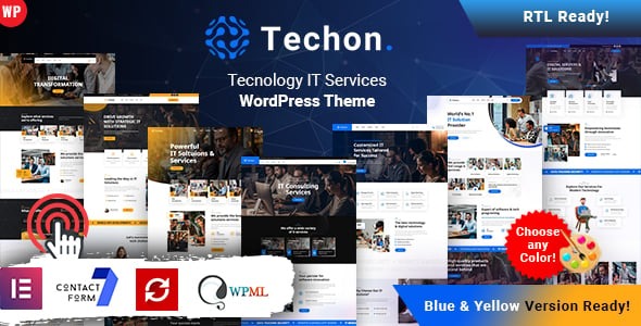 Techon - Technology IT Services WordPress Theme