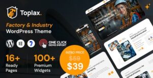Toplax - Manufacturing WordPress Theme