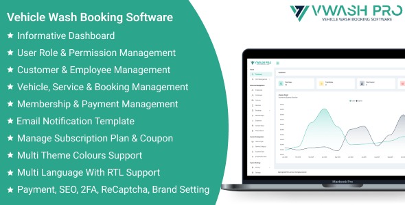 vWashPro SaaS - Vehicle Wash Booking software