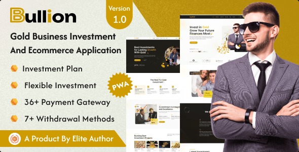 Bullion - Gold HYIP Investment And Ecommerce Application